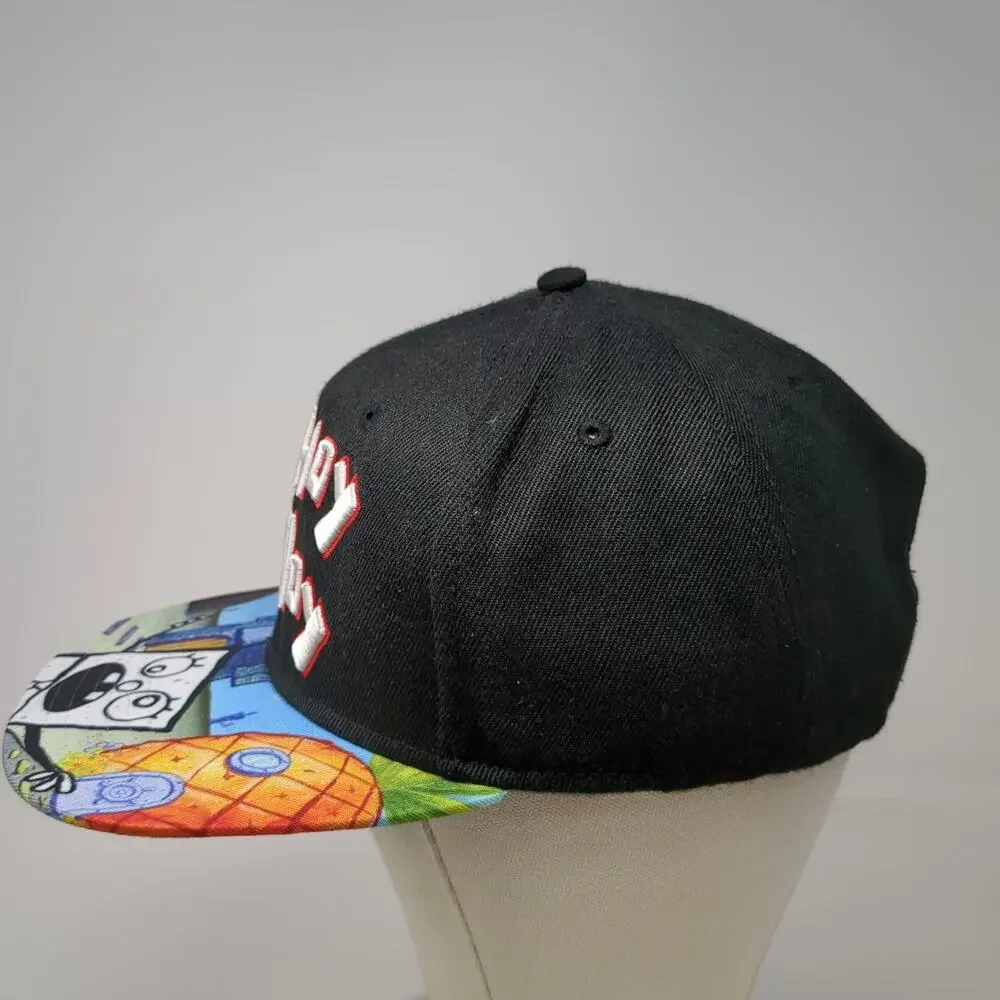 Bioworld Snapback Black One Size SpongeBob DoodleBob Me Hoy Minoy Graphic Hat